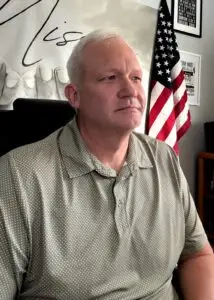 Pastor Chris Bacon planning, inspiring, teaching, media.