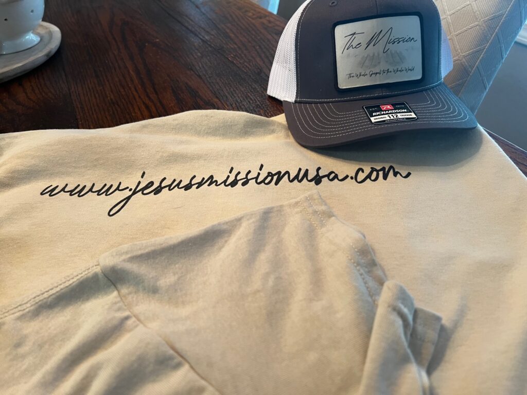 Christian apparel hat by Jesus Mission USA Christian shirt revival gear from The Mission